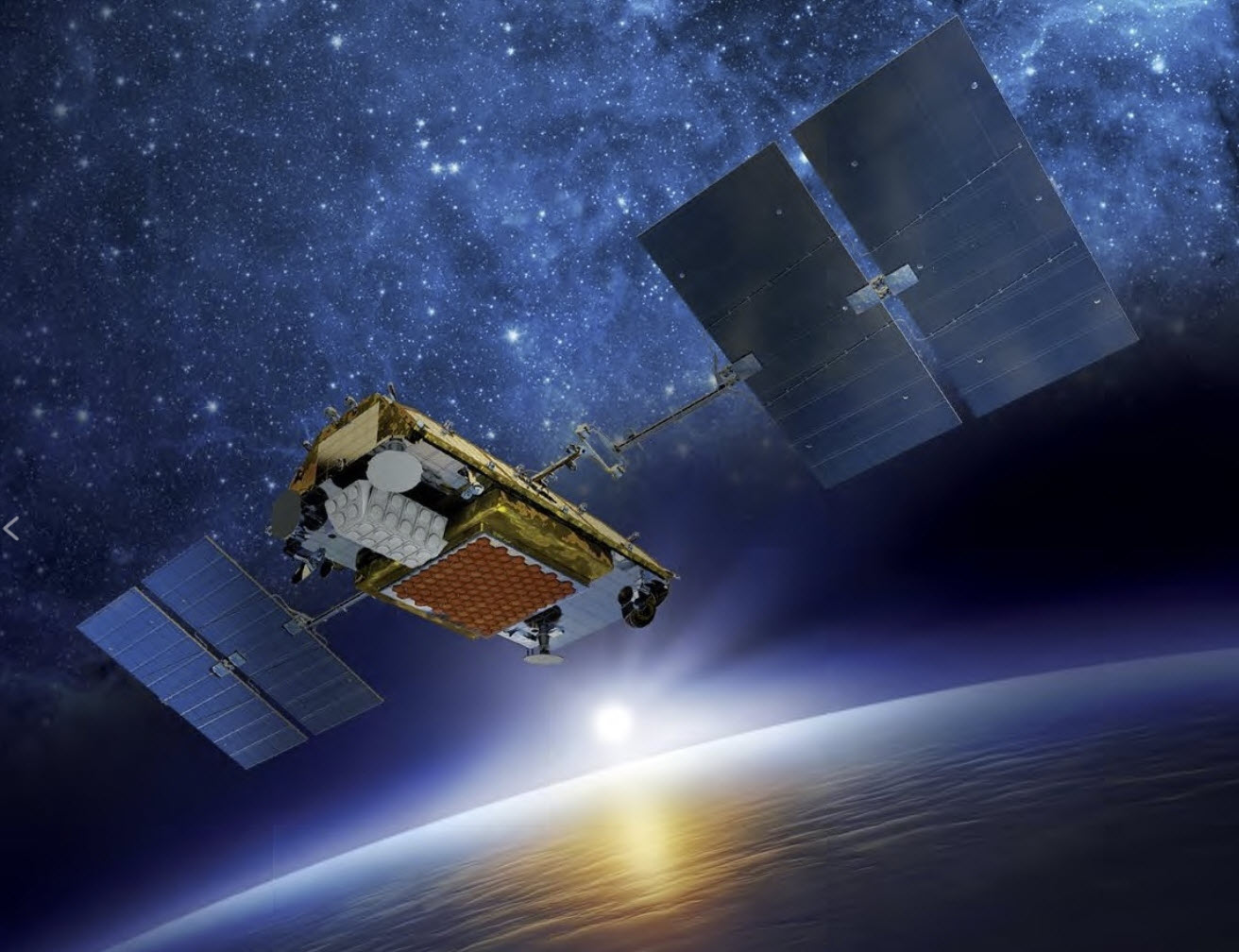 Iridium NEXT satellite, carrying the Aireon piggyback payload. Image: Iridium