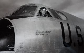 Brien Wygle piloting a Boeing B-52