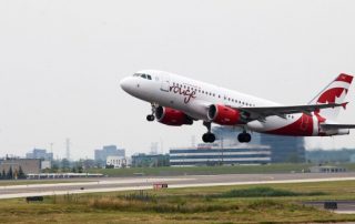 Air Canada rouge’s first flight takes off – A319 from YYZ to KIN All photos courtesy: Air Canada rouge