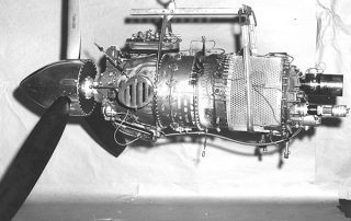 The first production PT6 in December, 1963 - Photo: Pratt & Whitney Canada