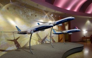 Boeing's Dreamliner Gallery is located near the 787 assembly building in Everett, Washington.