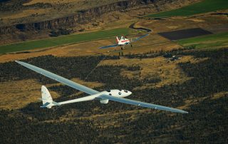 Perlan II on its first flight, just after relsing from the towplane. Photo: Perlan II Project/Airbus