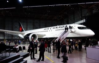 Air Canada unveils its new livery on a Boeing 787-8