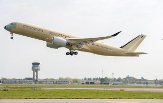 The first test flight of the new Airbus A350-900ULR. Photo: Airbus