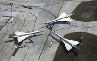 Could this be the airport ramp of the near future? Boom Supersonic thinks so! Image: Boom Supersonic