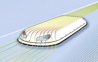 High and low pressure zones drive flow through interior cooling channels. Image: Marcelo Cáceres | APEX