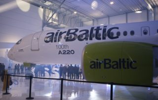 The 100th A220/CSeries produced is also airBaltic's 21st aircraft of the type.